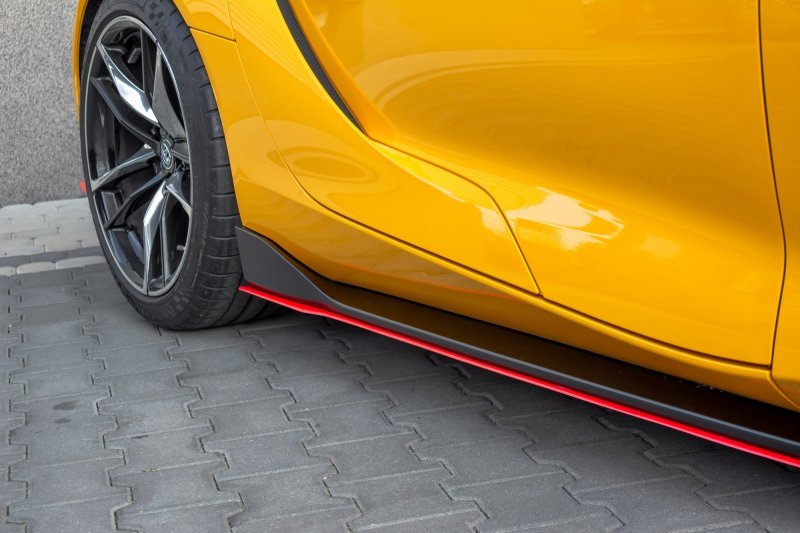 Maxton Seitenschweller Ansatz für V.2 für Toyota Supra Mk5 TO-SU-5-SD2-RED