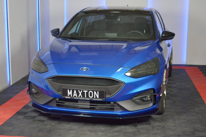 Maxton Front Ansatz V.6 für Ford Focus ST / ST-Line Mk4 schwarz Hochglanz FO-FO-4-STLINE-FD6-G
