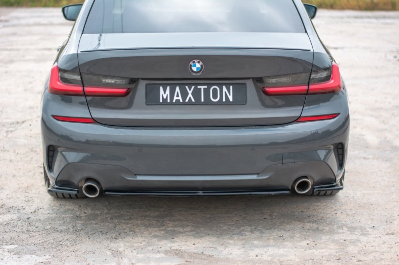 Maxton Mittlerer Diffusor Heck Ansatz für BMW 3er G20 M Paket schwarz Hochglanz BM-3-20-MPACK-RD1-G