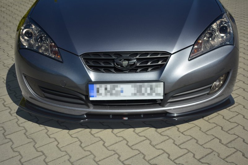 Maxton Front Ansatz für HYUNDAI GENESIS COUPÉ MK.1  schwarz Hochglanz HY-GE-1-C-FD1-G