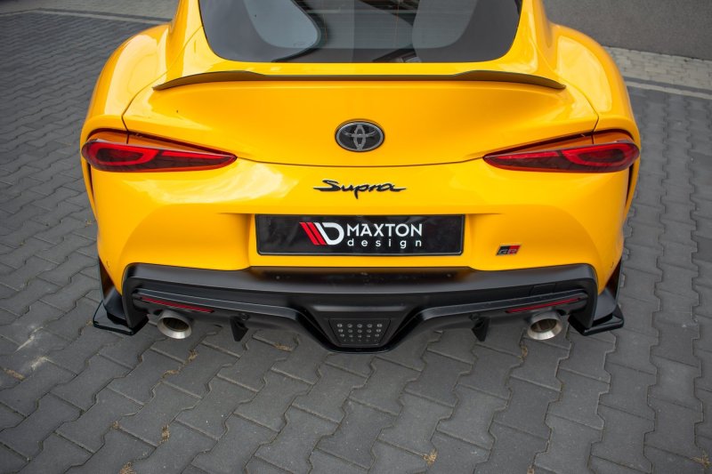 Maxton Heck Ansatz Flaps Diffusor V.1 für Toyota Supra Mk5 schwarz Hochglanz TO-SU-5-RSD1-G