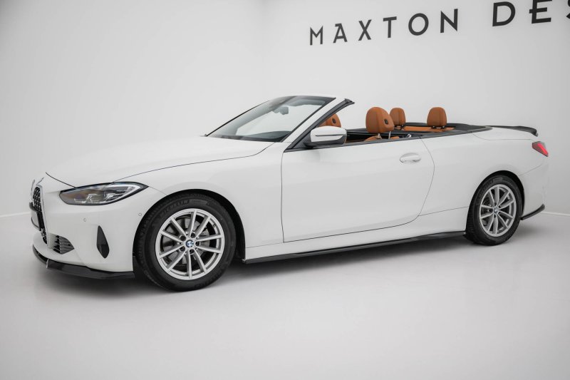 Maxton Seitenschweller Ansatz BMW 4er Coupe / Cabrio G22 / G23 schwarz Hochglanz BM-4-G23-CA-SD1-G