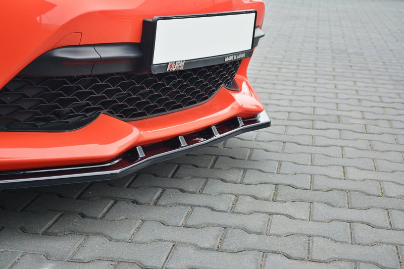 Maxton Front Ansatz V.3 für TOYOTA GT86 FACELIFT schwarz Hochglanz TO-GT86-1F-FD3-G