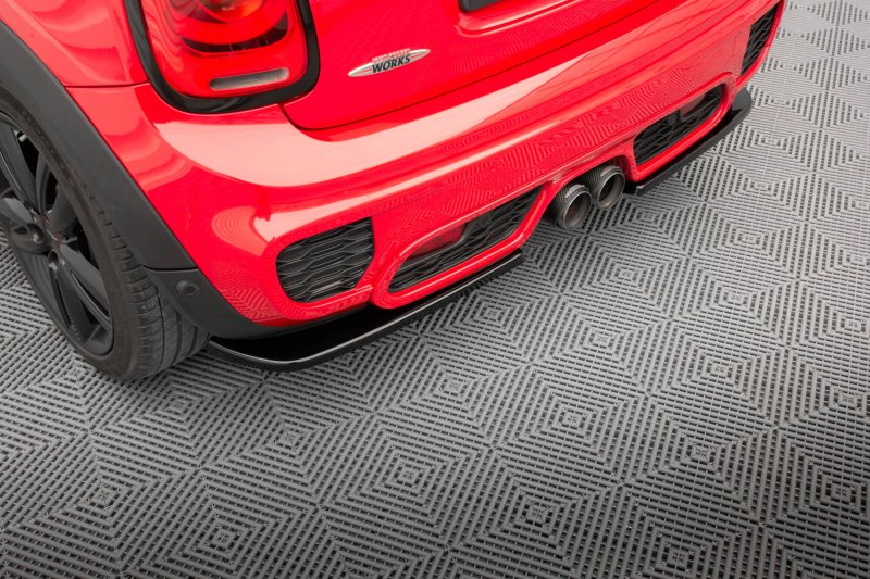 Maxton Heck Ansatz Flaps Diffusor Mini Cooper S John Copper Works F56 schwarz Hochglanz MC-S-3-56-JCW-RSD2-G