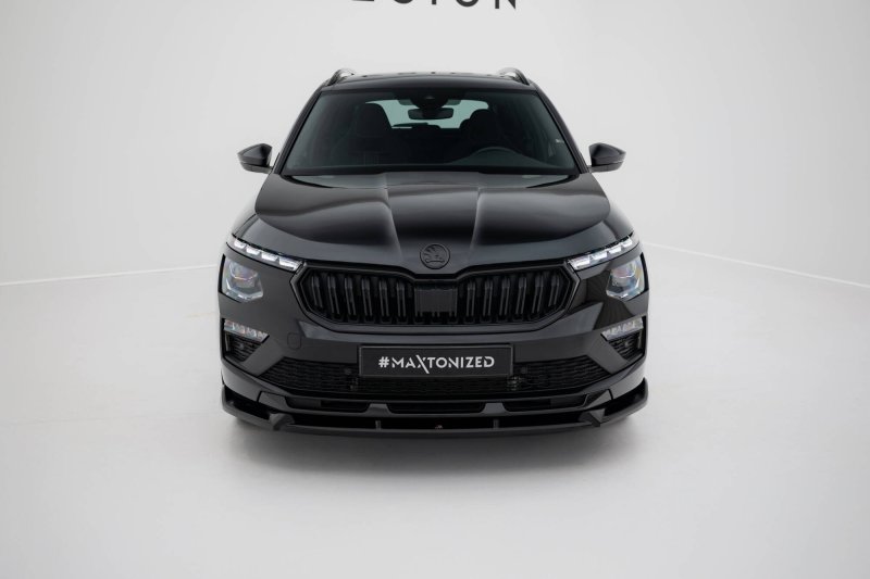 Maxton Front Ansatz V.2 Skoda Kamiq Monte Carlo Mk1 Facelift schwarz Hochglanz SK-KM-1F-MC-FD2-G