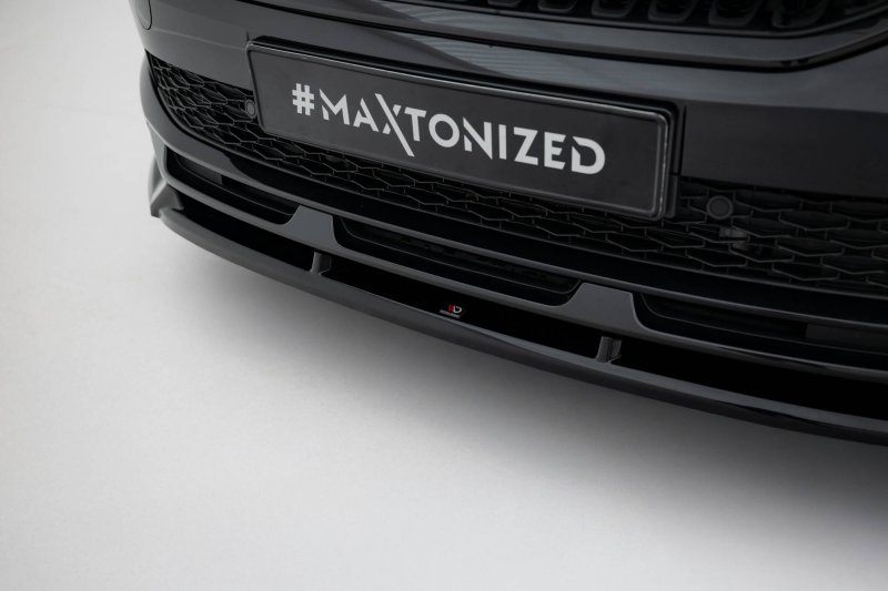 Maxton Front Ansatz V.2 Skoda Kamiq Monte Carlo Mk1 Facelift schwarz Hochglanz SK-KM-1F-MC-FD2-G