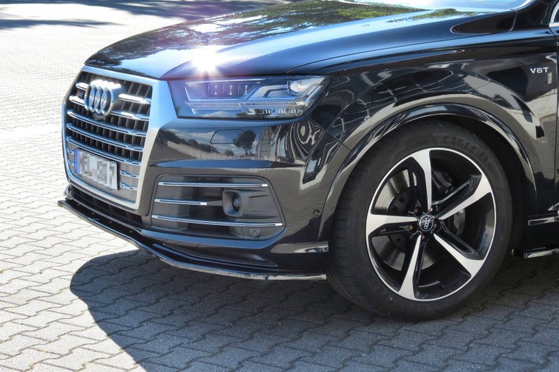 Maxton Front Ansatz für Audi SQ7 / Q7 S-Line Mk.2 schwarz Hochglanz AU-SQ7-2-FD1-G
