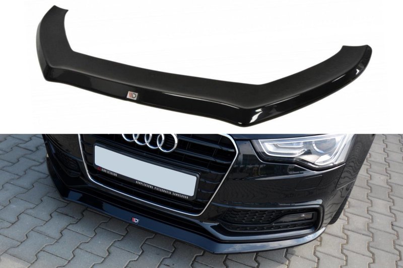 Maxton Front Ansatz V.1 für Audi S5 / A5 S-Line 8T FL schwarz Hochglanz AU-A5-1F-SLINE-FD1-G