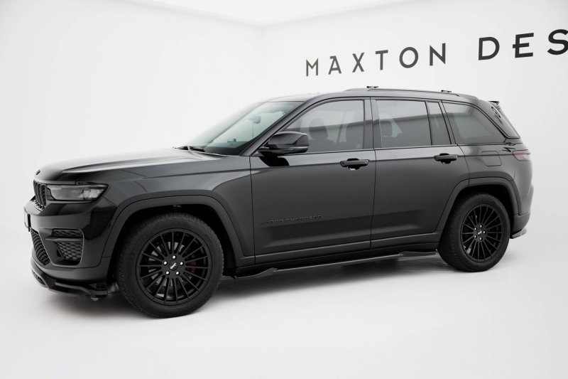 Maxton Seitenschweller Ansatz Jeep Grand Cherokee Trailhawk Mk5 schwarz Hochglanz JE-GC-5-TH-SD1-G
