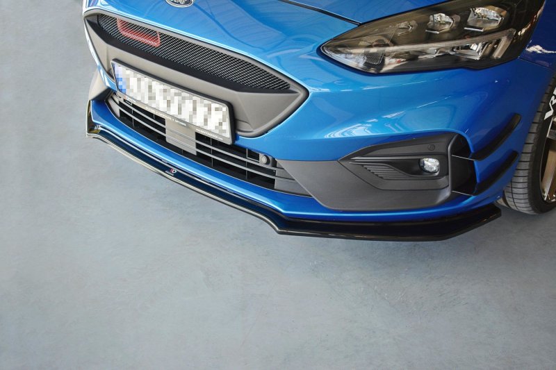 Maxton Front Ansatz V.1 für Ford Focus ST / ST-Line Mk4 schwarz Hochglanz FO-FO-4-STLINE-FD1-G