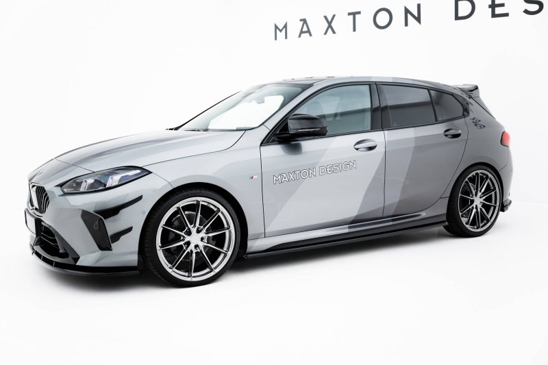 Maxton Seitenschweller Ansatz V.1 BMW 1er M-Paket F70 schwarz Hochglanz BM-1-70-M-SD1-G