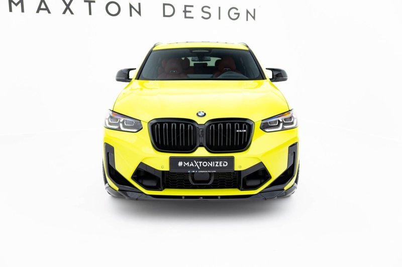Maxton Front Ansatz BMW X4M F98 Facelift schwarz Hochglanz BM-X4M-F98F-FD1-G
