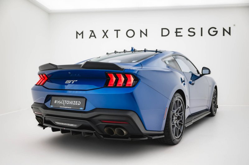 Maxton Mittlerer Cup Diffusor Heck Ansatz Ford Mustang GT Mk7 schwarz Hochglanz FO-MU-7-GT-RD1G+RD2-G