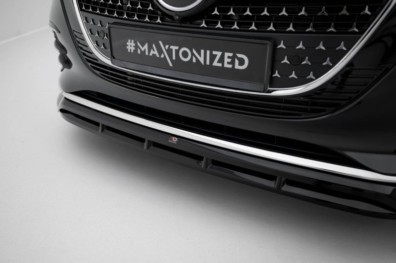 Preview: Maxton Front Ansatz Mercedes-Benz V AMG-Line W447 Facelift 2 schwarz Hochglanz ME-V-447F2-AMGLINE-FD1G+FD1R-G