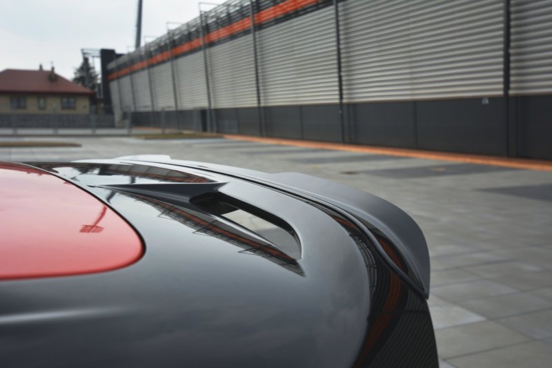 Maxton Spoiler CAP für Ford Focus ST-Line Mk3 FL schwarz Hochglanz FO-FO-3F-STLINE-CAP1-G