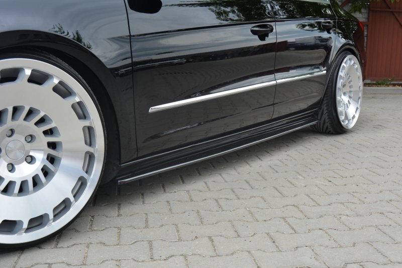 Maxton Seitenschweller Ansatz für VW PASSAT CC STANDARD schwarz Hochglanz VW-PA-CC-SD1-G