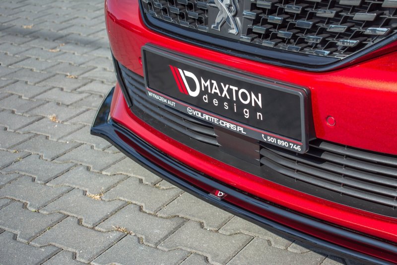 Maxton Front Ansatz V.2 für Peugeot 508 Mk2 schwarz Hochglanz PE-508-2-GT-FD2-G