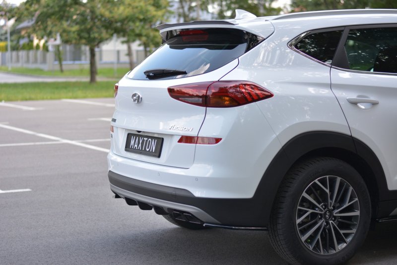 Maxton Diffusor Heck Ansatz für Hyundai Tucson Mk3 Facelift schwarz Hochglanz HY-TU-3F-RS2-G