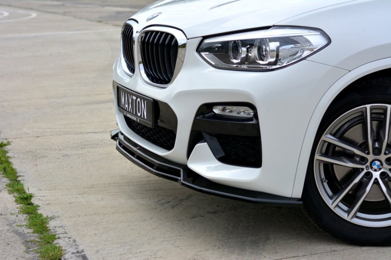 Maxton Front Ansatz V.1 für BMW X3 G01 M Paket schwarz Hochglanz BM-X3-01-MPACK-FD1G+FD1R-G