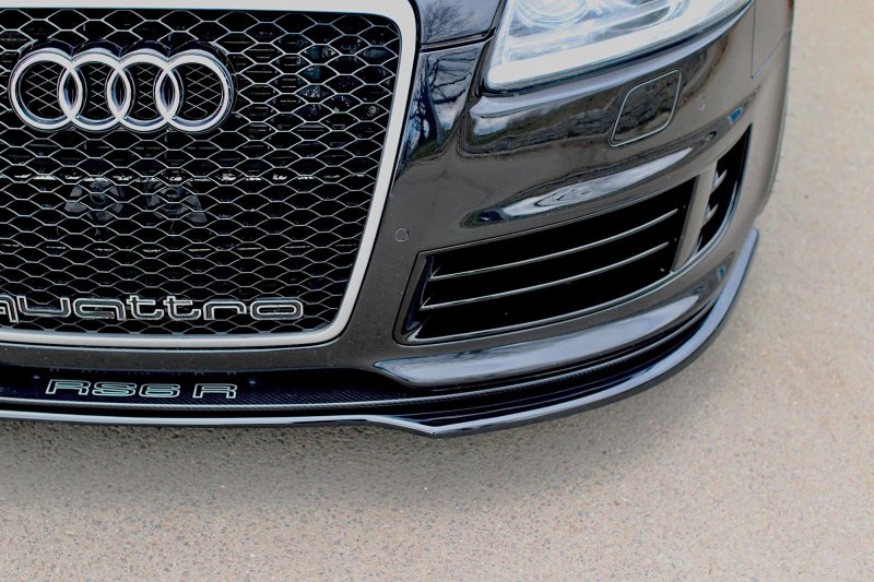 Maxton Front Ansatz für AUDI RS6 C6 schwarz Hochglanz AU-RS6-C6-FD1-G