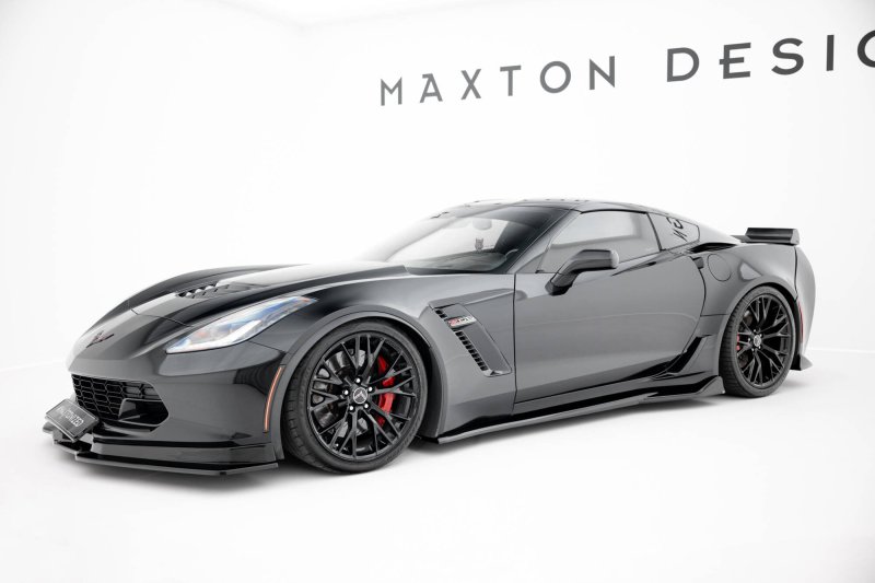 Maxton Seitenschweller Ansatz Chevrolet Corvette Z06 C7 schwarz Hochglanz CH-CO-C7-Z06-SD1-G
