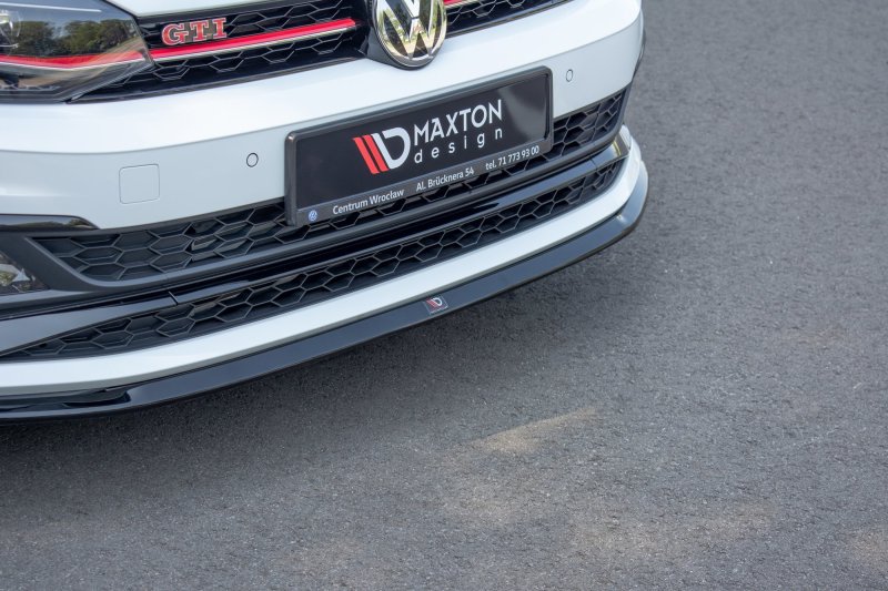 Maxton Front Ansatz V.3 für VW Polo AW GTI schwarz Hochglanz VW-PO-6-GTI-FD3-G