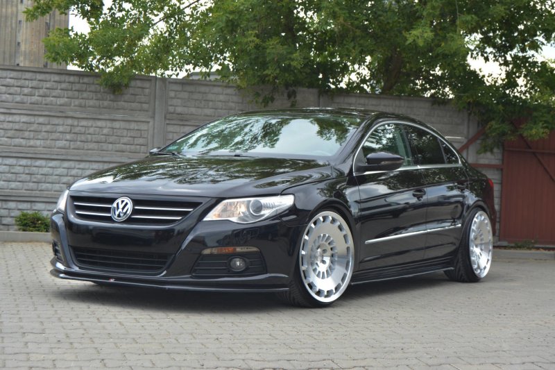 Maxton Seitenschweller Ansatz für VW PASSAT CC STANDARD schwarz Hochglanz VW-PA-CC-SD1-G