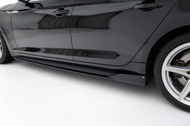 Maxton Seitenschweller Ansatz Audi S5 / A5 S-Line Sportback F5 schwarz Hochglanz AU-S5-2-SB-SD1-G