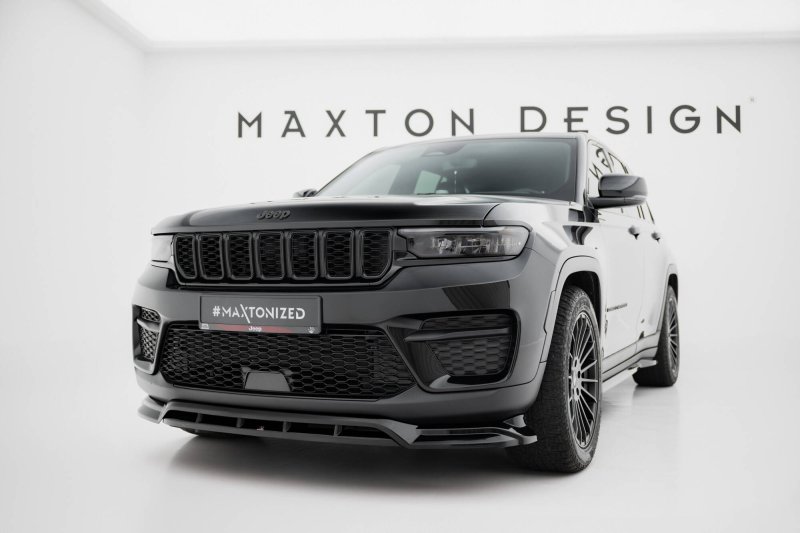 Maxton Front Ansatz Jeep Grand Cherokee Trailhawk Mk5 schwarz Hochglanz JE-GC-5-TH-FD1G+FD1R-G