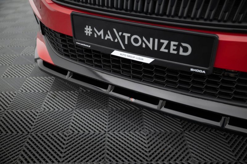 Maxton Front Ansatz Skoda Fabia Mk4 schwarz Hochglanz SK-FA-4-FD1-G