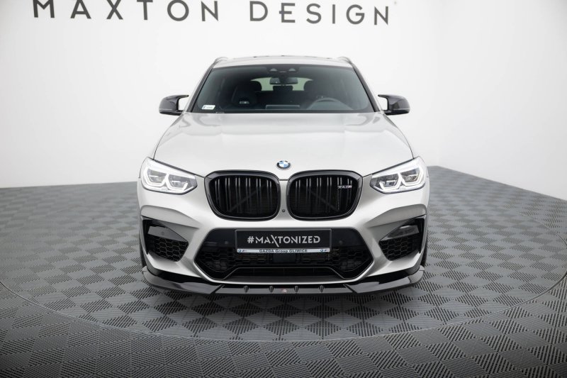 Maxton Front Ansatz V.1 BMW X4 M F98 schwarz Hochglanz BM-X4M-F98-FD1-G