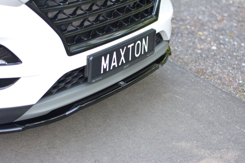 Maxton Front Ansatz V.2 für Hyundai Tucson Mk3 Facelift schwarz Hochglanz HY-TU-3F-FD2-G