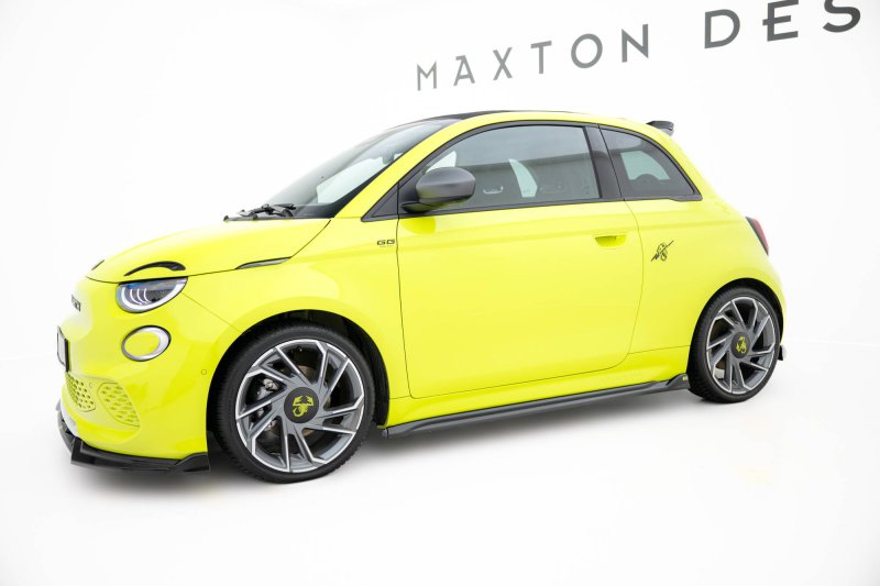 Maxton Seitenschweller Ansatz Abarth 500e schwarz Hochglanz FI-500E-2-AB-SD1-G