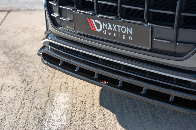 Maxton Front Ansatz für  Audi Q8 S-line schwarz Hochglanz AU-Q8-1-SLINE-FD1G+FD1R-G
