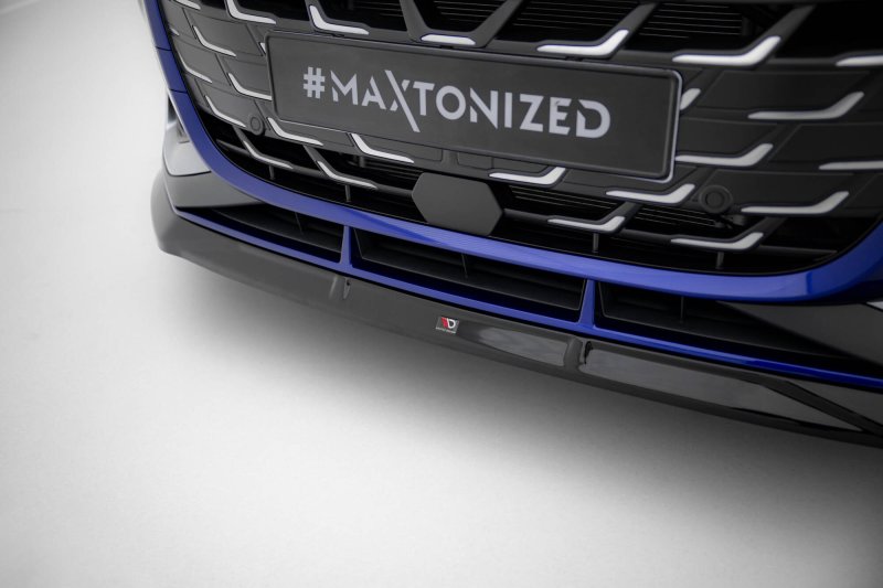 Maxton Front Ansatz V.3 Audi A3 S-Line Limousine / S3 Limousine 8Y Facelift schwarz Hochglanz AU-S3-8YF-S-FD3-G