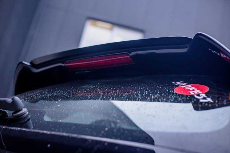 Maxton Spoiler CAP für HONDA CIVIC EP3 (MK7) TYPE-R/S FACELIFT schwarz Hochglanz HO-CI-7-TYPE-R/S-CAP1-G