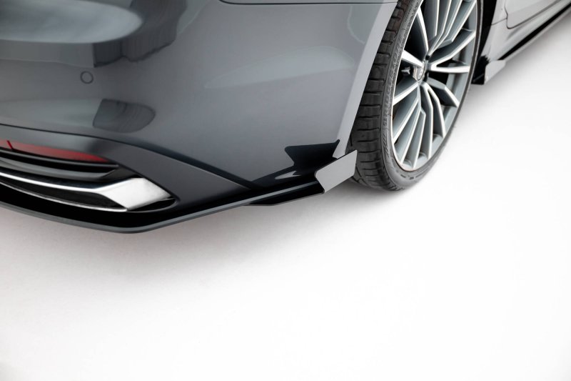 Maxton Hintere Seiten Flaps Audi A5 F5 Facelift schwarz Hochglanz AUA52FSBCNC-RSF1-G
