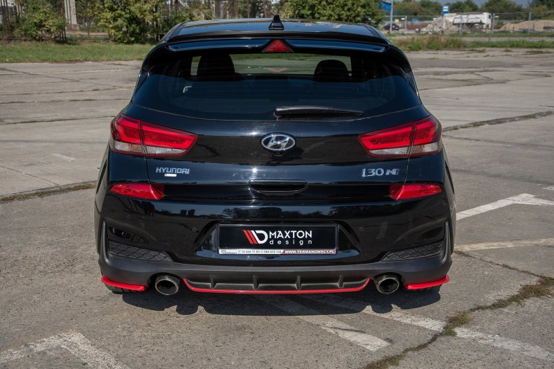 Maxton Heck Ansatz Flaps Diffusor V.2 für Hyundai I30 N Mk3 Hatchback HY-I30-3-N-RSD2-RED