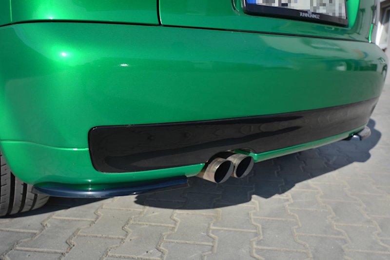 Maxton Heck Ansatz Flaps Diffusor für AUDI S3 8L schwarz Hochglanz AU-S3-8L-RSD1-G