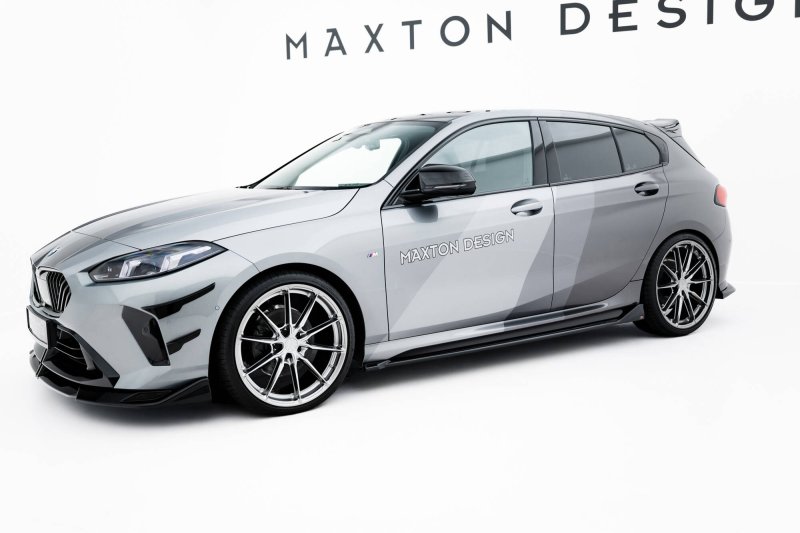 Maxton Seitenschweller Ansatz V.2 BMW 1er M-Paket F70 schwarz Hochglanz BM-1-70-M-SD2-G