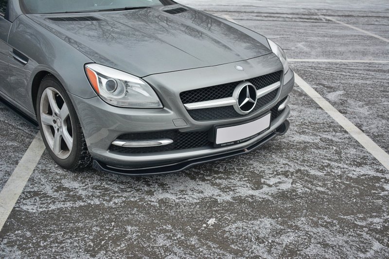 Maxton Front Ansatz V.1 für Mercedes SLK R172  schwarz Hochglanz ME-SLK-R172-FD1-G