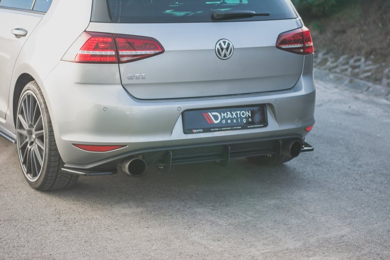 Maxton Heck Ansatz Flaps Diffusor V.2 für VW Golf 7 GTI  schwarz Hochglanz VW-GO-7-GTI-RSD2-G