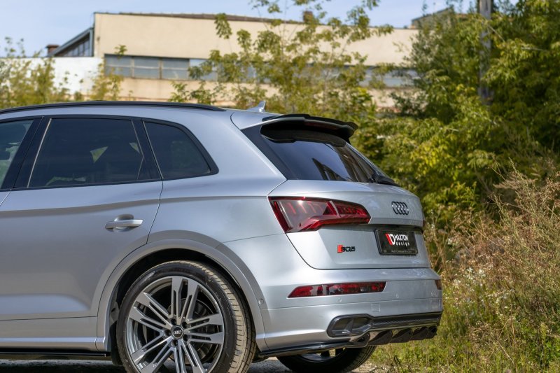Maxton Spoiler CAP für Audi SQ5/Q5 S-line  MkII schwarz Hochglanz AU-SQ5-2-CAP1-G