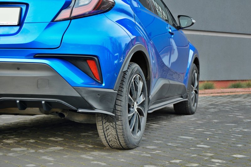 Maxton Heck Ansatz Flaps Diffusor für TOYOTA C-HR  schwarz Hochglanz TO-CH-R-1-RSD1-G