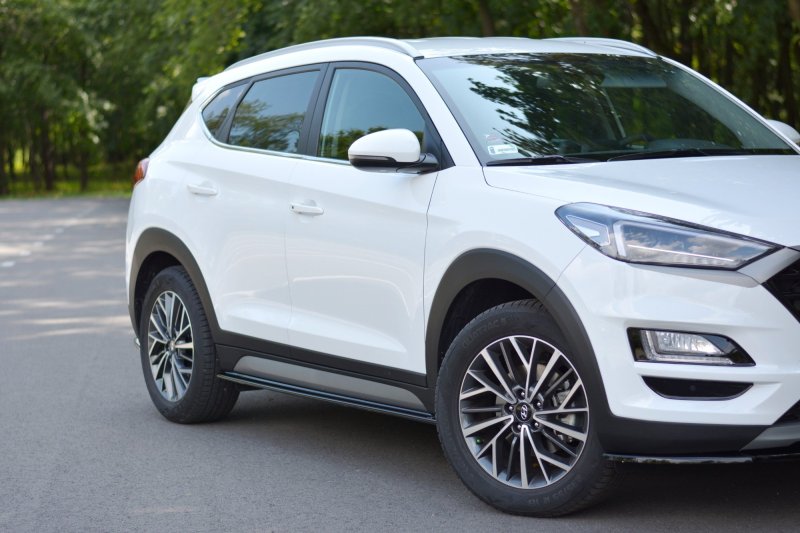 Maxton Seitenschweller Ansatz für Hyundai Tucson Mk3 Facelift schwarz Hochglanz HY-TU-3-SD1-G