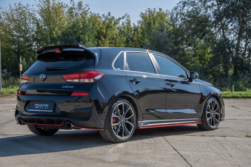 Maxton Seitenschweller Ansatz für V.3 für Hyundai I30 N Mk3  HY-I30-3-N-FB-SD1-RED