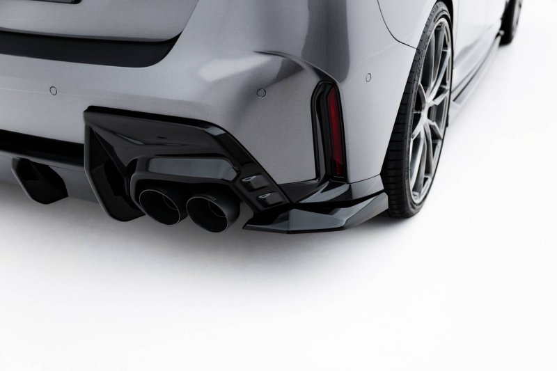 Maxton Heck Ansatz Flaps Diffusor V.2 BMW 1er M-Paket F70 schwarz Hochglanz BM-1-70-M-RSD2-G
