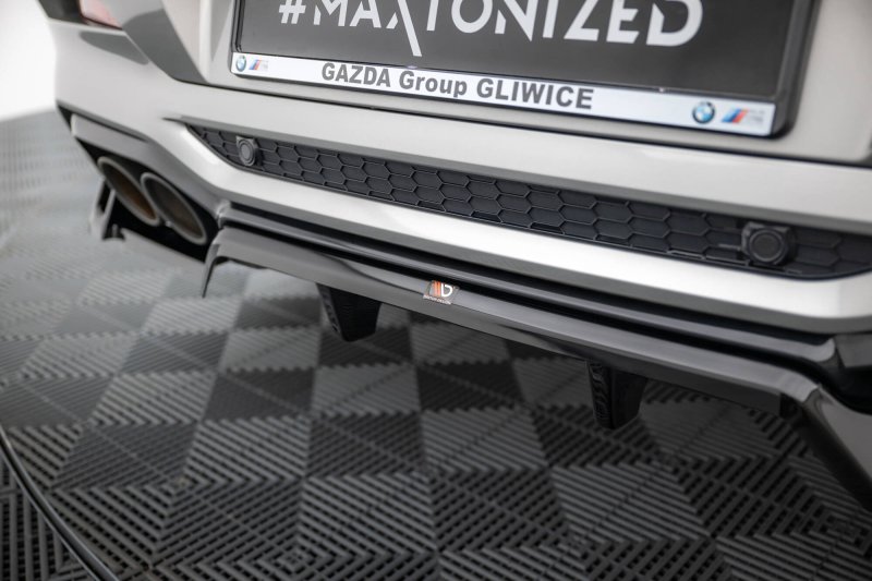 Maxton Mittlerer Cup Diffusor Heck Ansatz BMW X4 M F98 schwarz Hochglanz BM-X4M-F98-RD1G+RD2-G