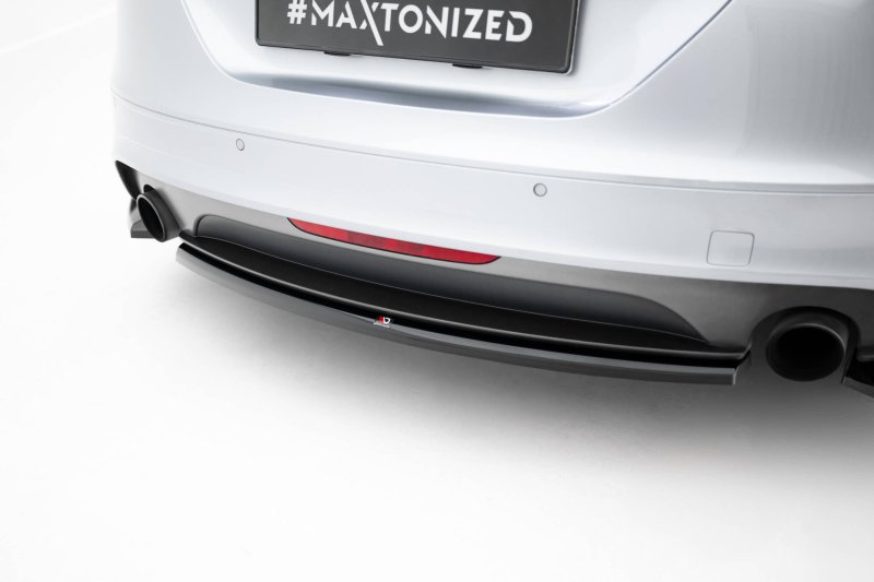 Maxton Mittlerer Diffusor Heck Ansatz Audi TT S-Line 8J Facelift schwarz Hochglanz AU-TT-2-SLINE-RD1-G