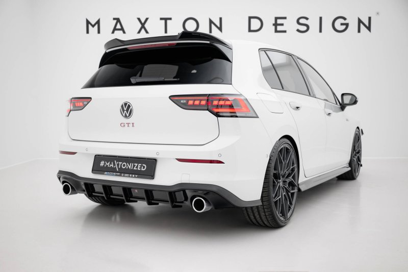 Maxton Diffusor Heck Ansatz V.3 VW Golf GTI Mk8 schwarz Hochglanz VW-GO-8-GTI-RS3-G